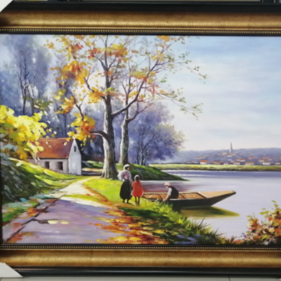 【單店經營*低】世界名畫《渡船》產品圖片,【單店經營*低】世界名畫《渡船》產品相冊 - 雙木藝術畫廊