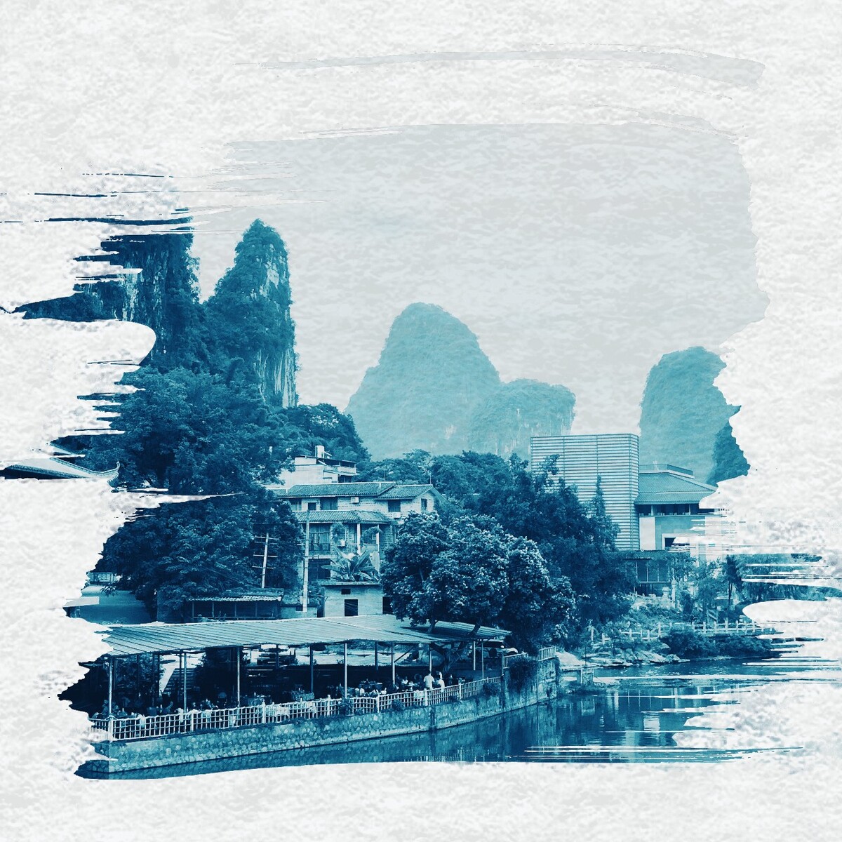 桂林山水甲天下,坐標十里畫廊(外插一張高鐵站候車) 前六張是無濾鏡原相機的 后兩張換了個濾鏡